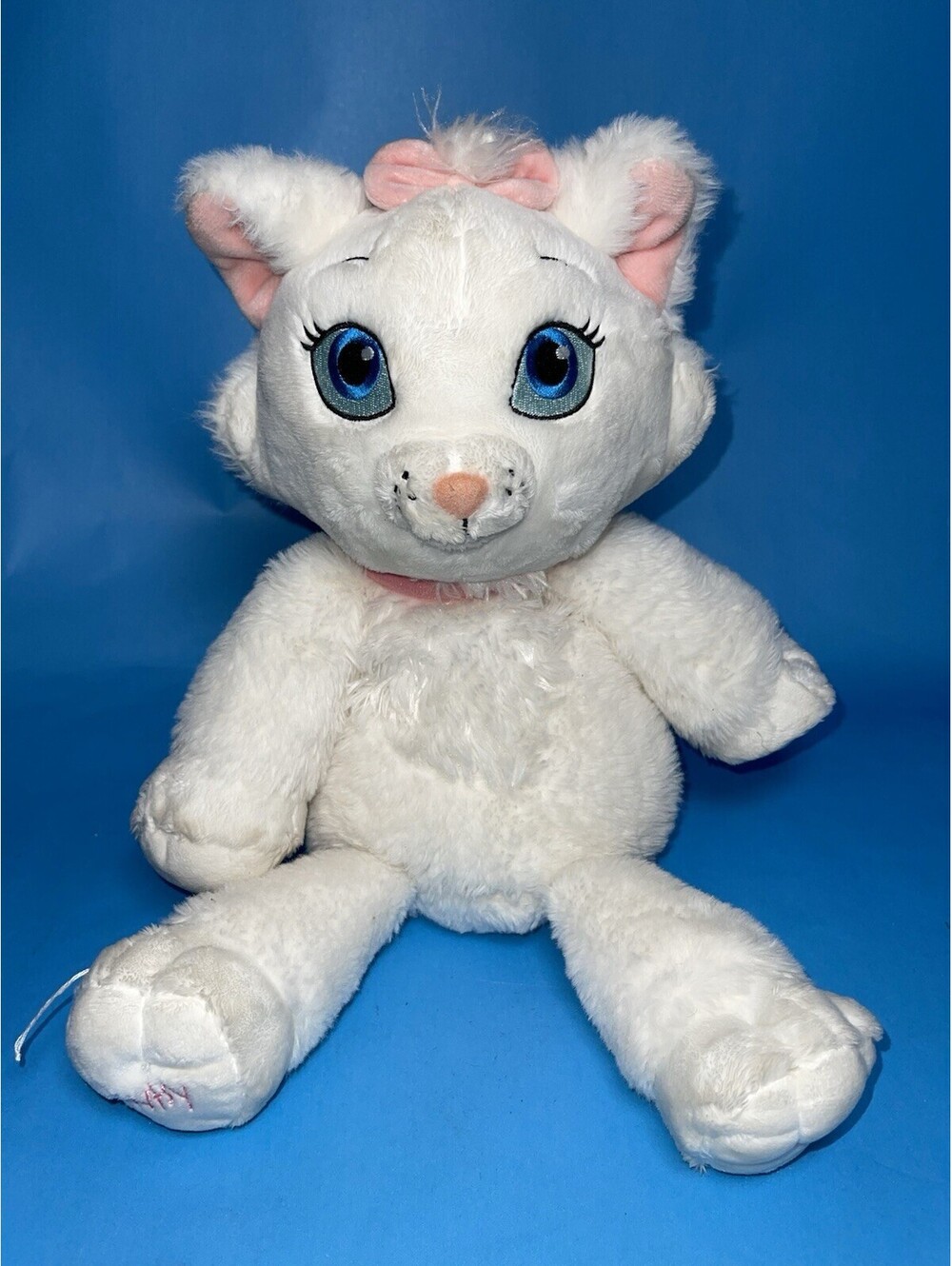 Disney Scentsy Buddy Marie Aristocats White Cat Plush Blue Eyes Pink Bow Toy